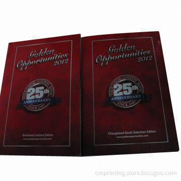 Softcover coupon book printing, full-color, 300gsm C1S, UV for outside cover, with a perforation